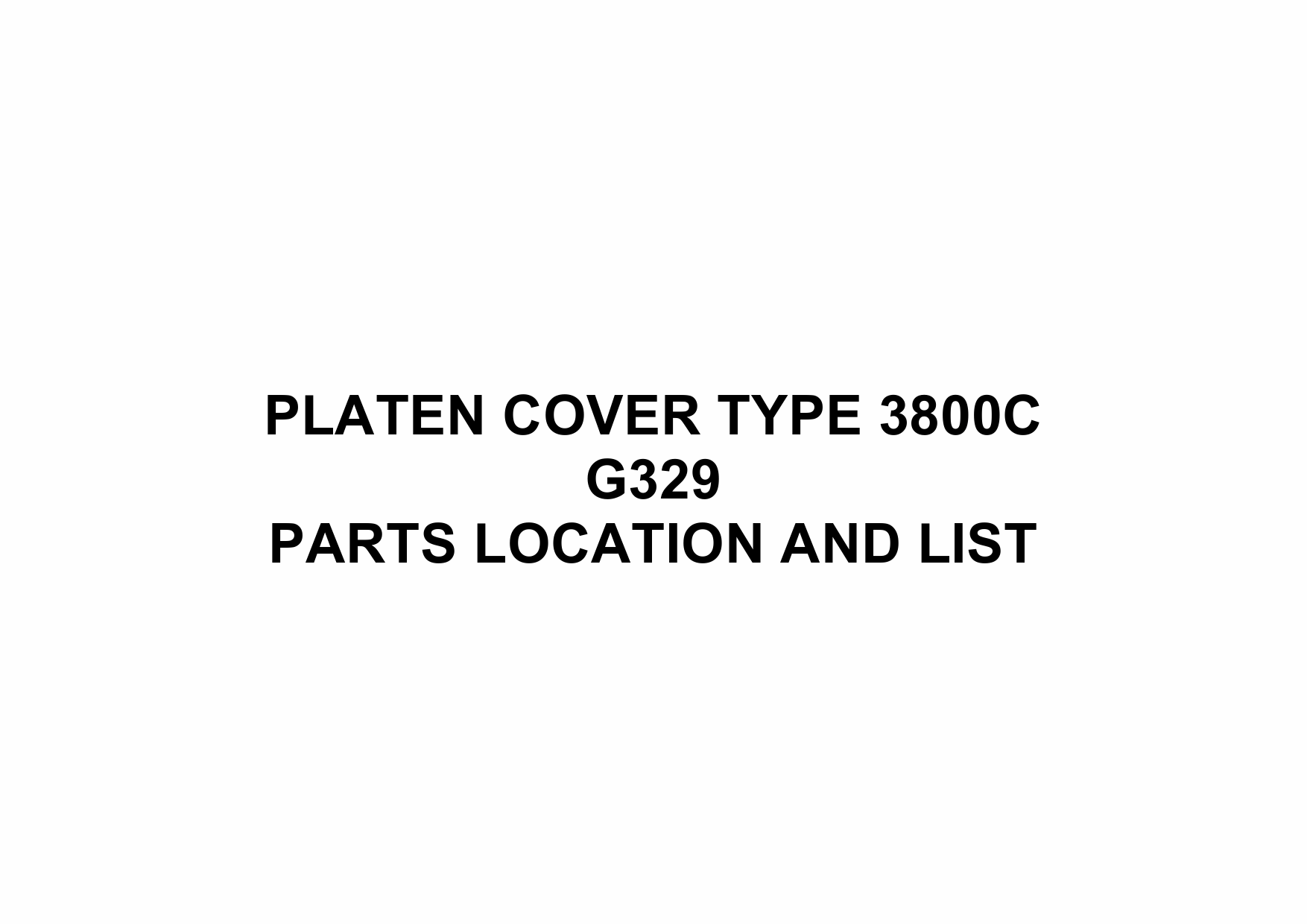 RICOH Options G329 PLATEN-COVER-TYPE-3800C Parts Catalog PDF download-1